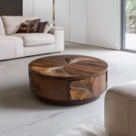 IndiSheesham Round Coffee Table - Image 4