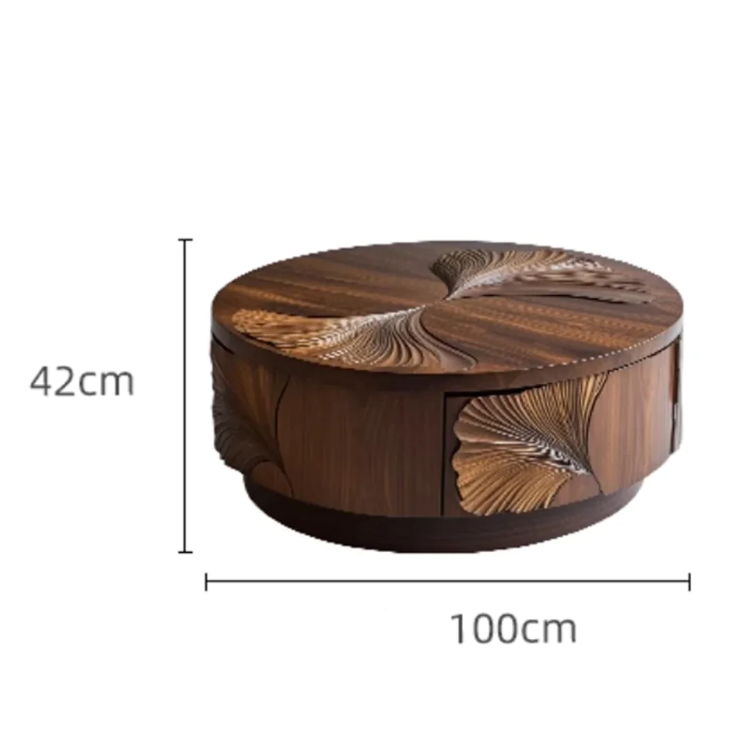 IndiSheesham Round Coffee Table - Image 6