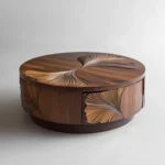 IndiSheesham Round Coffee Table - Image 2