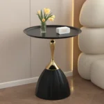 Metz Modern Round End Table Metal (Pair) - Image 2