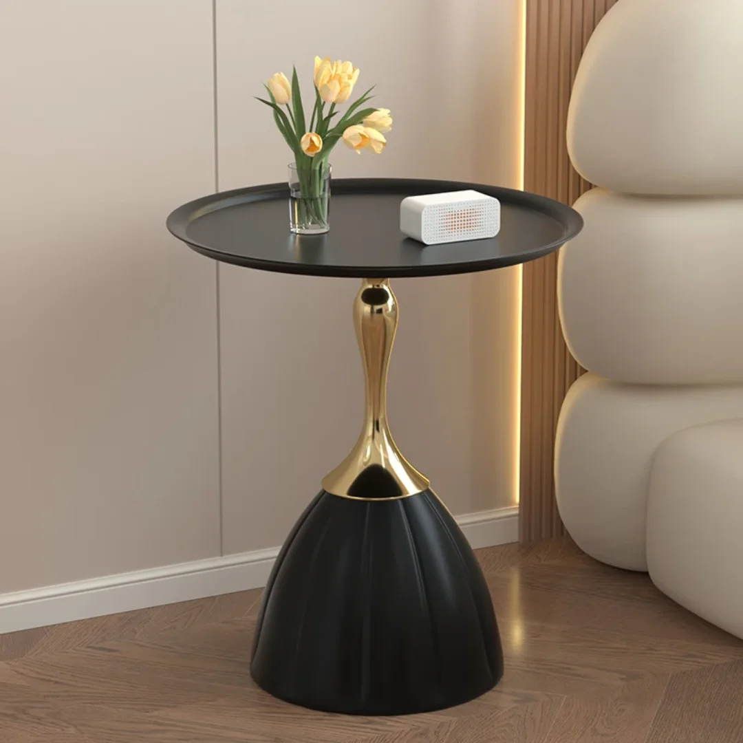 Metz Modern Round End Table Metal (Pair) - Image 2