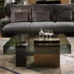 Temzz Modern Rectangular stainless steel coffee Table - Image 2