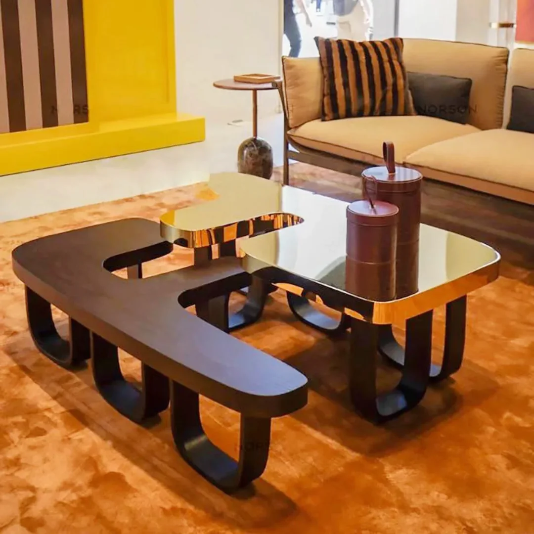 Crosby Post-Modern Leisure Luxury Coffee Table - Image 8