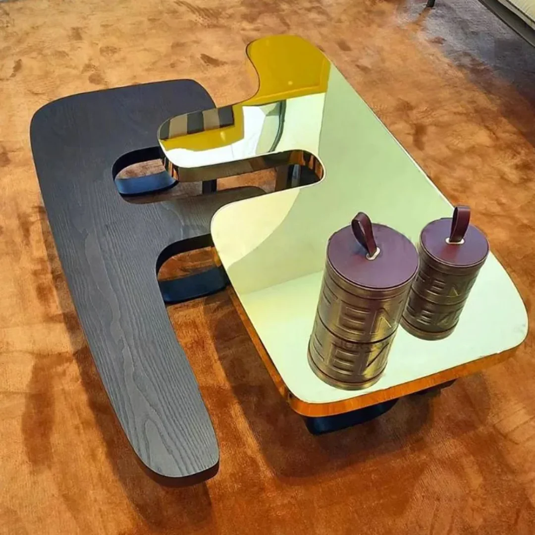 Crosby Post-Modern Leisure Luxury Coffee Table - Image 9