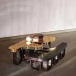 Crosby Post-Modern Leisure Luxury Coffee Table - Image 10