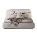 Kurtney Modern Italian Design Leather King Size Bed - Image 4
