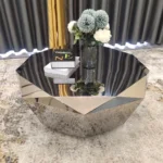 Best Master Diamond-Shaped Stainless Steel Coffee Table – Gold Finish | Luxury Modern Design - Image 5