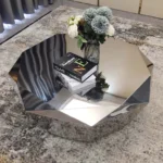 Best Master Diamond-Shaped Stainless Steel Coffee Table – Gold Finish | Luxury Modern Design - Image 3