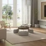 Crosby Marble Top Side Table In White & Gold Colour Coffee Table - Image 13