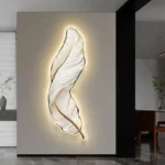 Lighting Fixture metal Wall Lamp Modern Feather-shaped Wall Lamp - Image 5