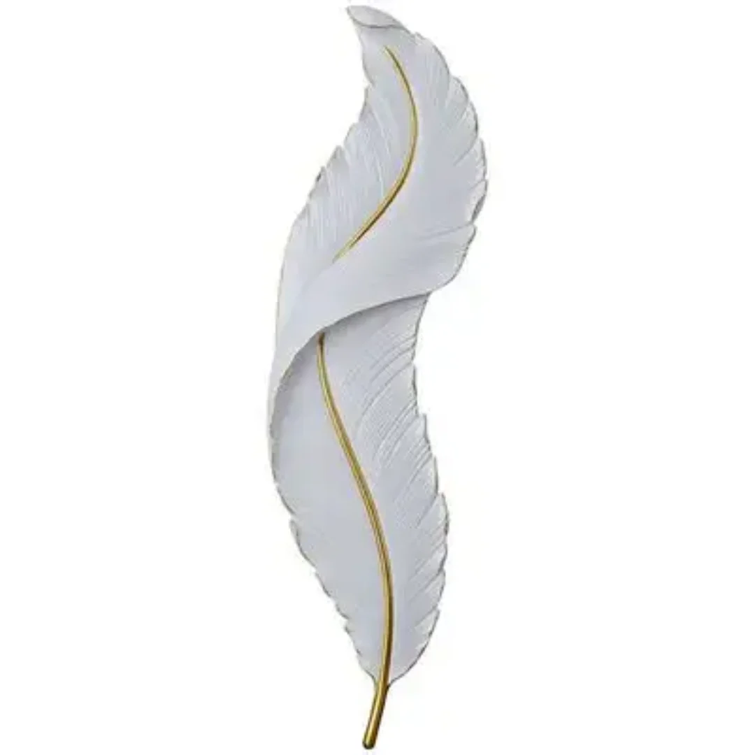 Lighting Fixture metal Wall Lamp Modern Feather-shaped Wall Lamp - Image 4