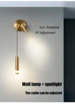Allen Dual Minimalist Bedroom Wall Lamp - Image 2