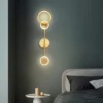 Oz Circular Modern Minimalist Bedroom Wall Lamp - Image 4