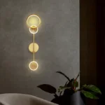 Oz Circular Modern Minimalist Bedroom Wall Lamp - Image 6