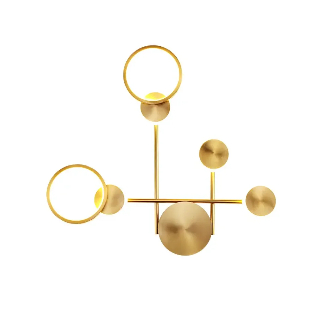 Oz Circular Modern Minimalist Bedroom Wall Lamp - Image 3