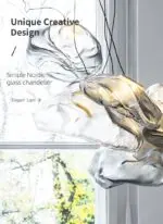 Cloud Nordic Glass Chandelier - Image 3