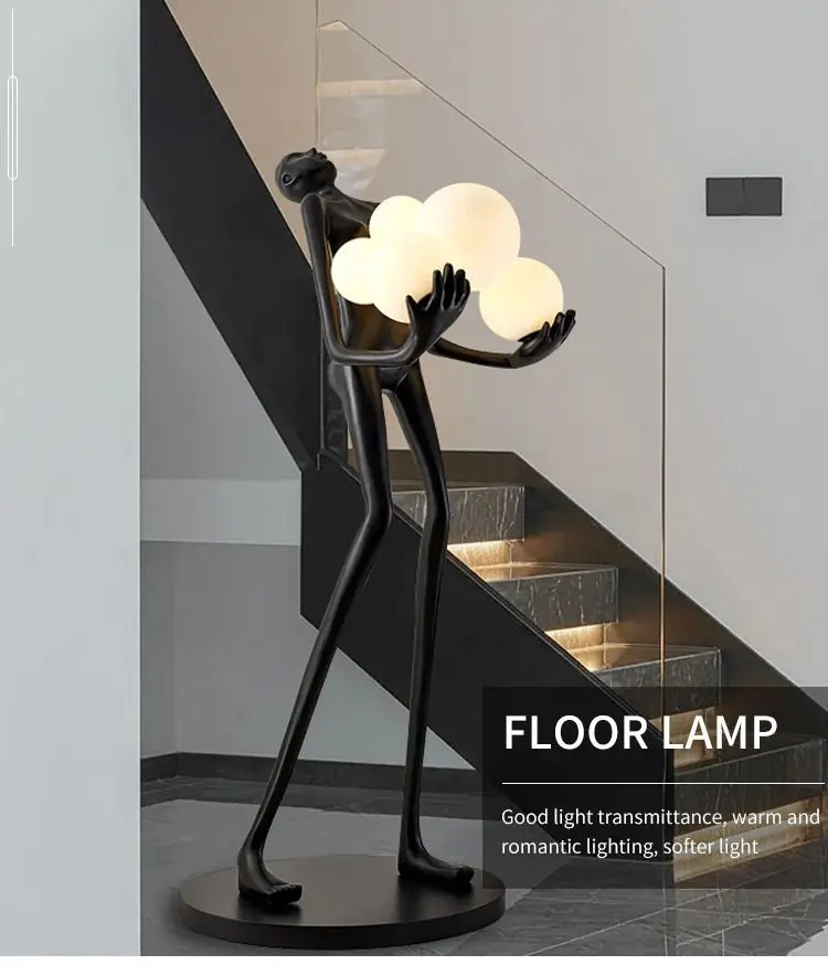 Hito Nordic Human Statue Floor Lamp - Image 4