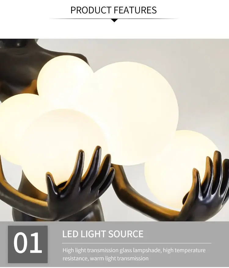 Hito Nordic Human Statue Floor Lamp - Image 5