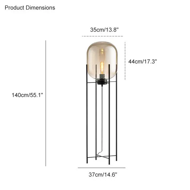 Alex Modern Unique Design Wabi Sabi Floor Lamp - Image 11