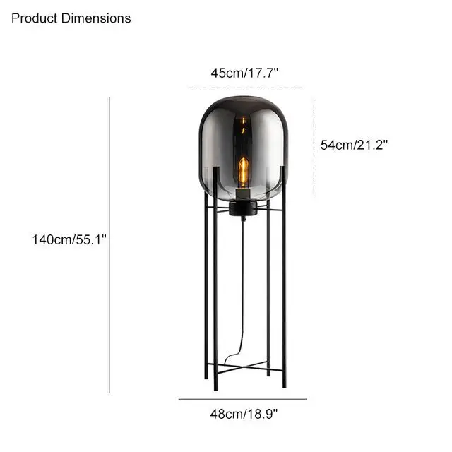 Alex Modern Unique Design Wabi Sabi Floor Lamp - Image 12