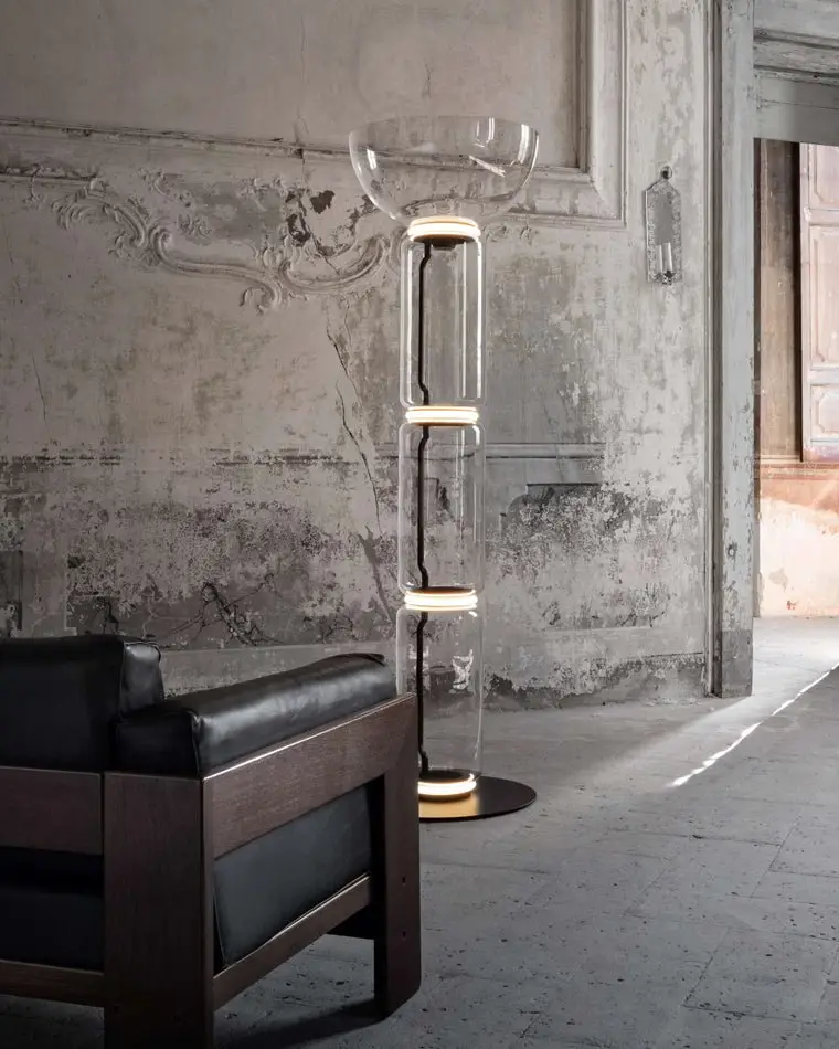 Clanza High Quality Hotel Living Room Clear Standing Light - Image 14