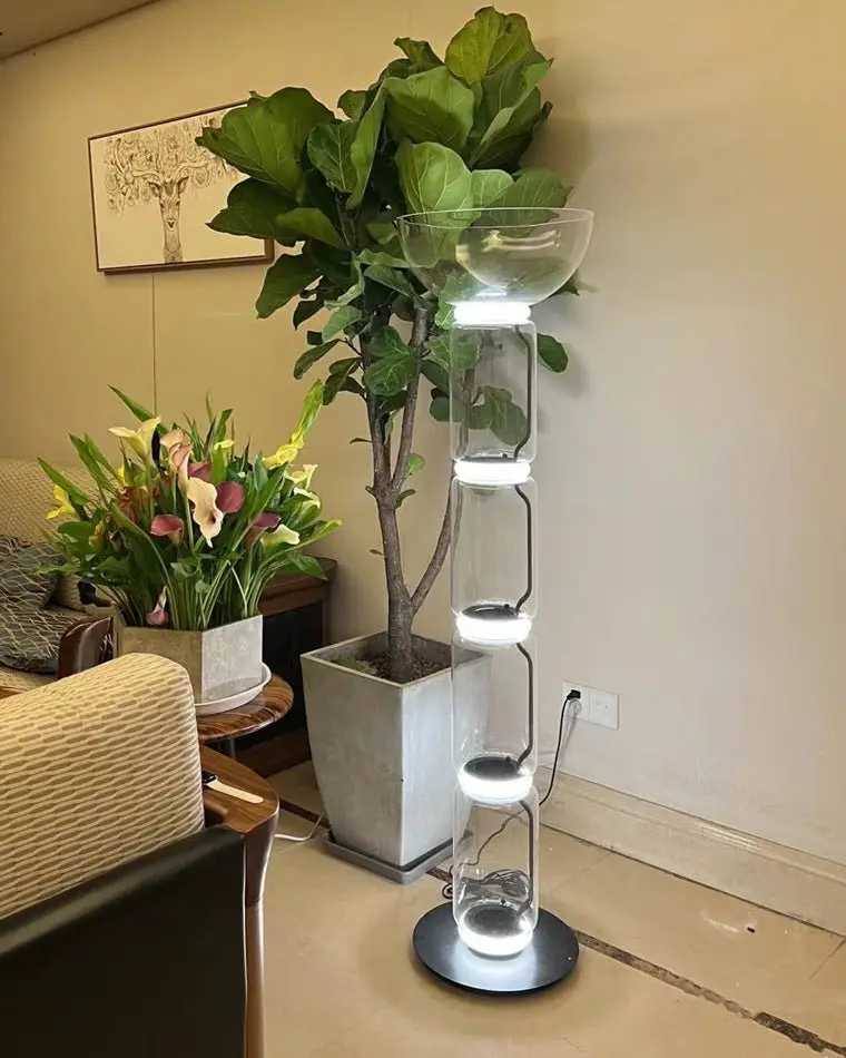 Clanza High Quality Hotel Living Room Clear Standing Light - Image 13