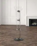 Clanza High Quality Hotel Living Room Clear Standing Light - Image 3
