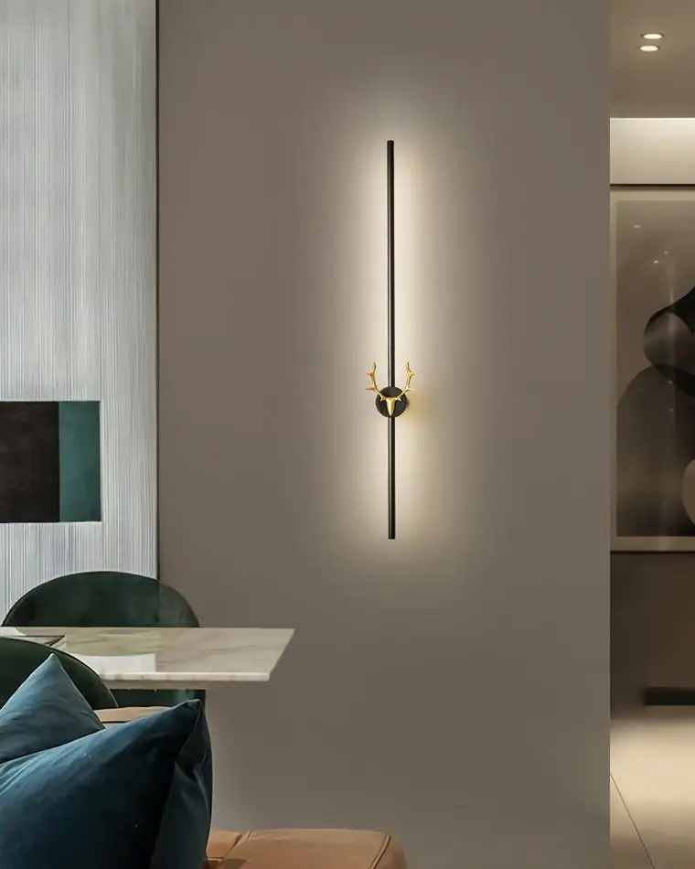 Deer Brass Wall Sconce - Image 13