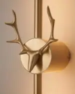 Deer Brass Wall Sconce - Image 5