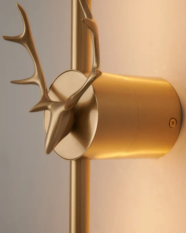 Deer Brass Wall Sconce - Image 6