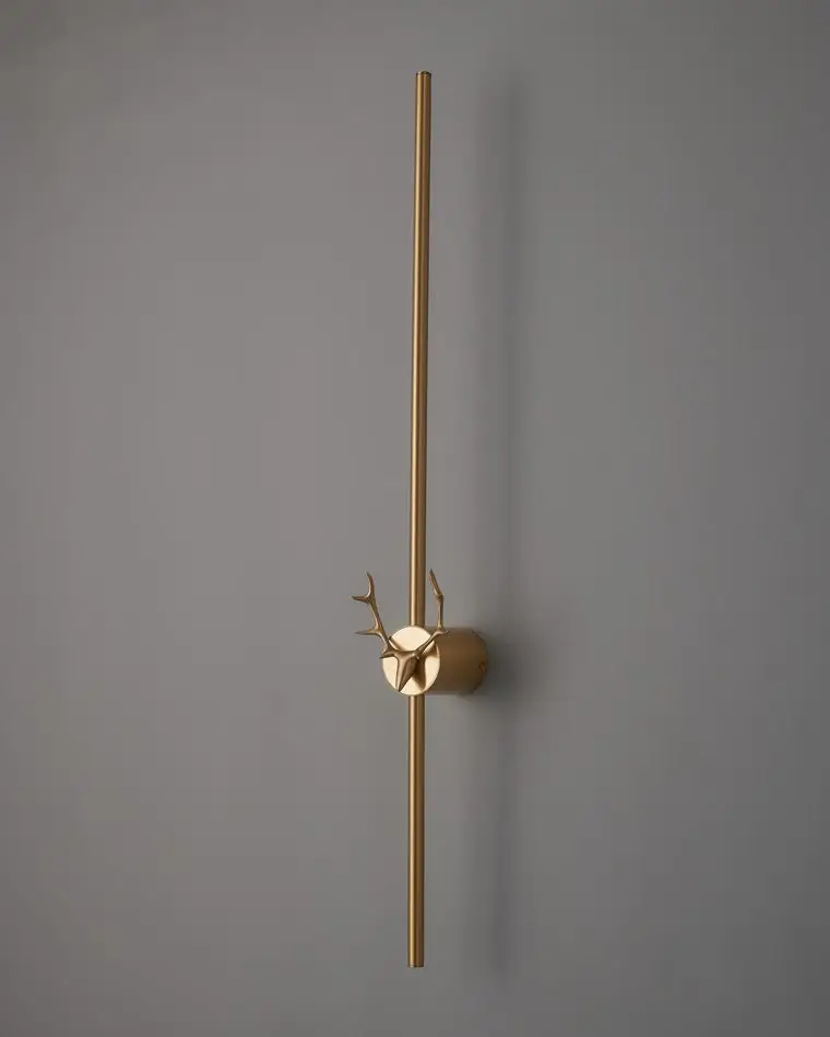 Deer Brass Wall Sconce - Image 4