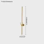 Deer Brass Wall Sconce - Image 12