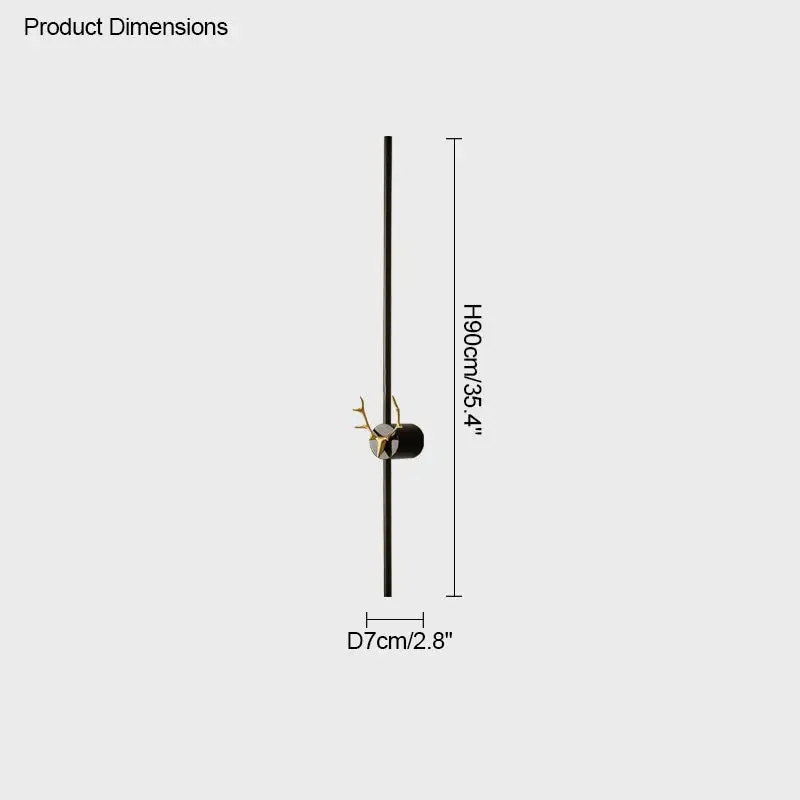Deer Brass Wall Sconce - Image 15