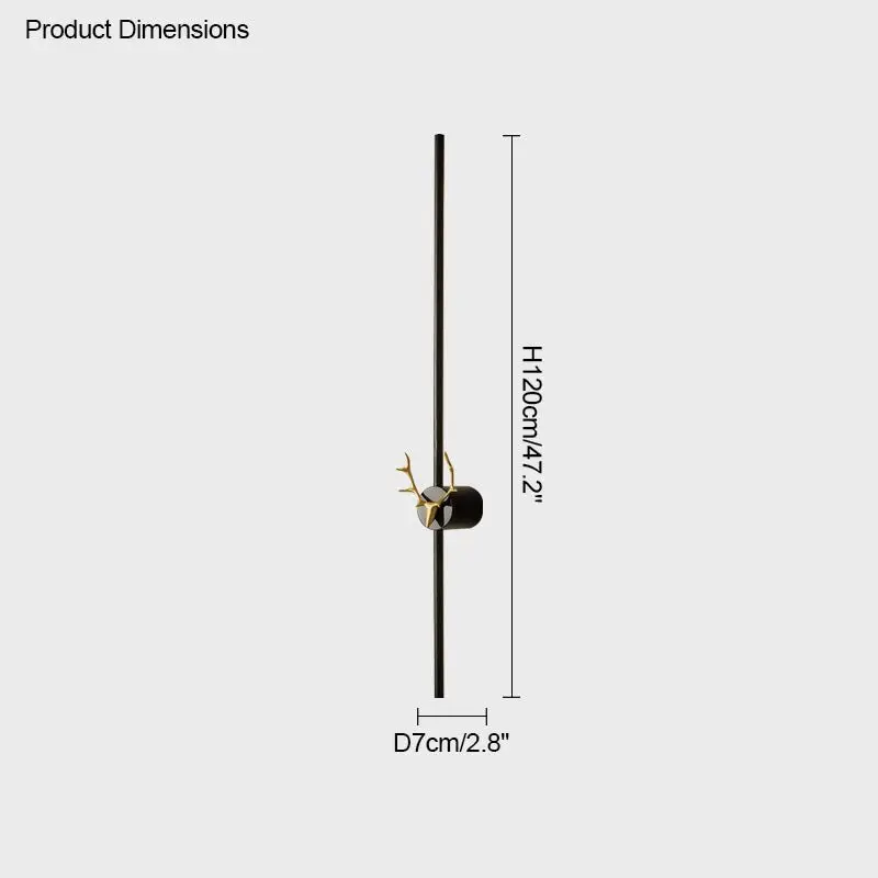 Deer Brass Wall Sconce - Image 16
