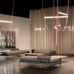 Taylor Leather Ceiling Chandelier Lamp - Image 6
