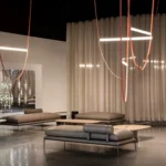 Taylor Leather Ceiling Chandelier Lamp - Image 4