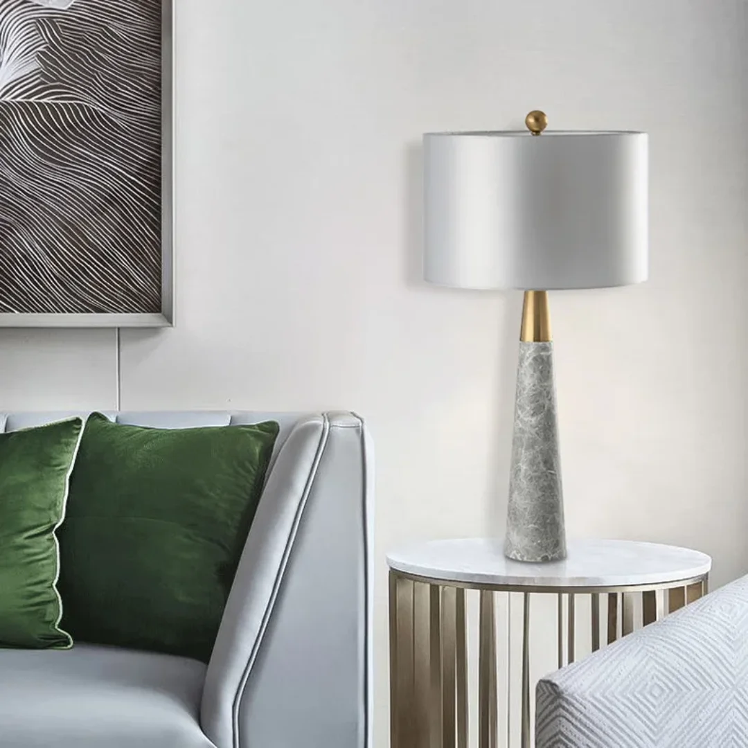 Blitz Marble table lamp (Grey) - Image 3