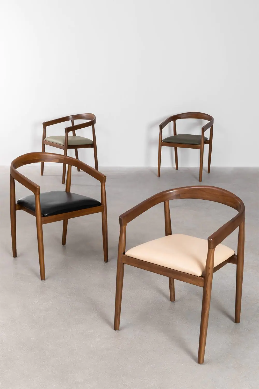 Vanton Leather Dining Chair | Desk chair – Premium Teak & Leather Seating for Timeless Dining Spaces - Image 5