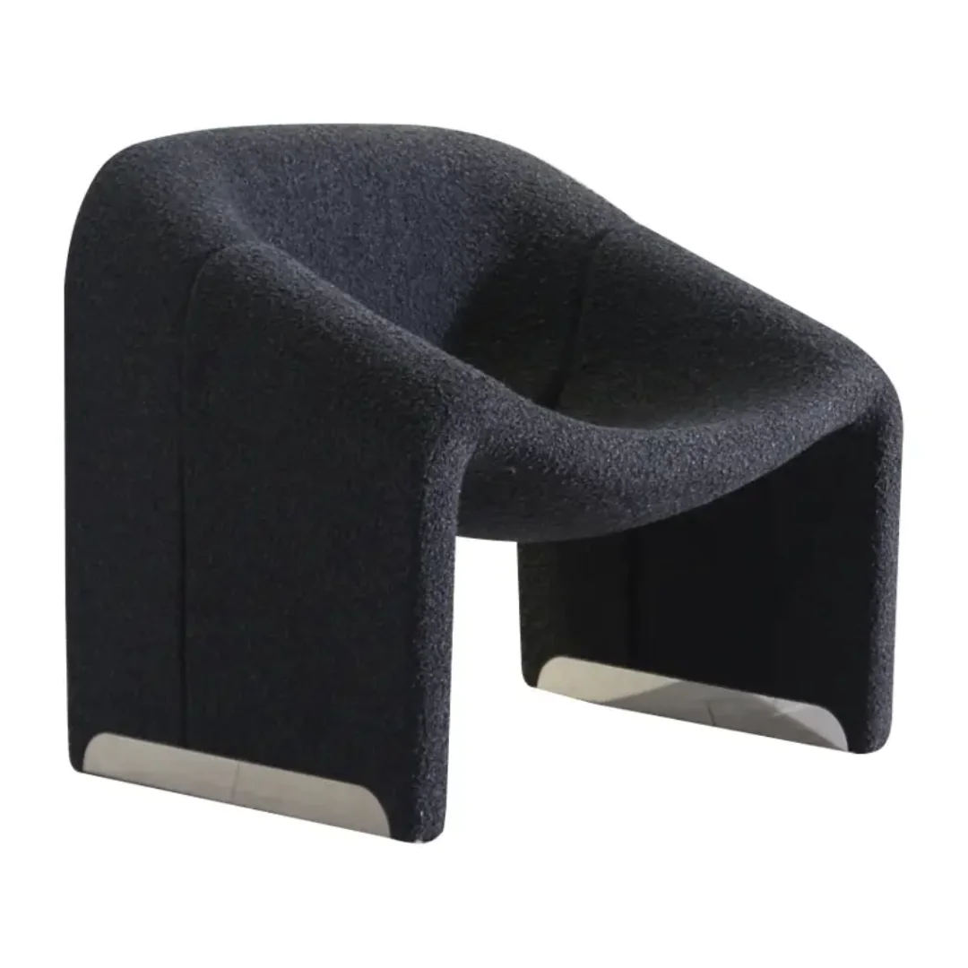 Pilot Contemporary Velvet Fabric Leisure Chair - Stylish & Durable - Image 4