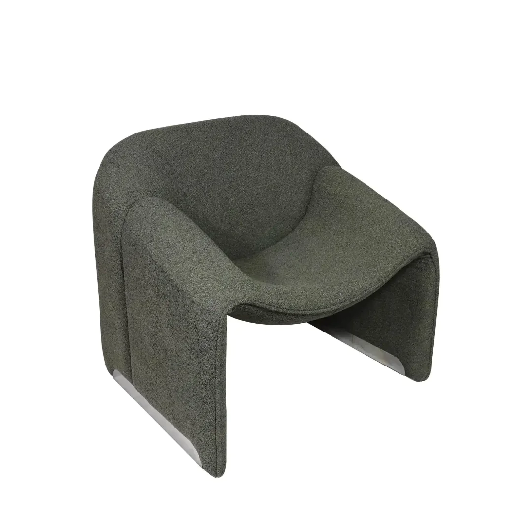 Pilot Contemporary Velvet Fabric Leisure Chair - Stylish & Durable - Image 7