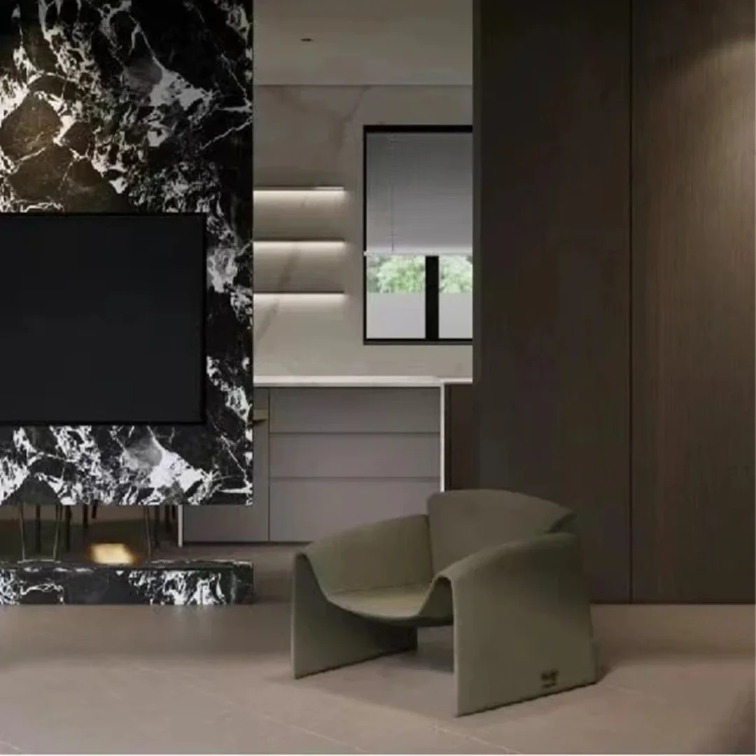 Maven Contemporary PU leather Leisure Chair - Stylish & Durable - Image 3