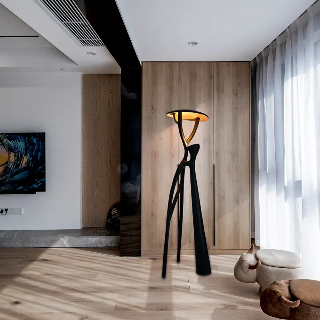 Cassel Modern Decorative Dropdown Unique Design Tall Floor Lamp - Image 9