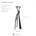 Cassel Modern Decorative Dropdown Unique Design Tall Floor Lamp - Image 11