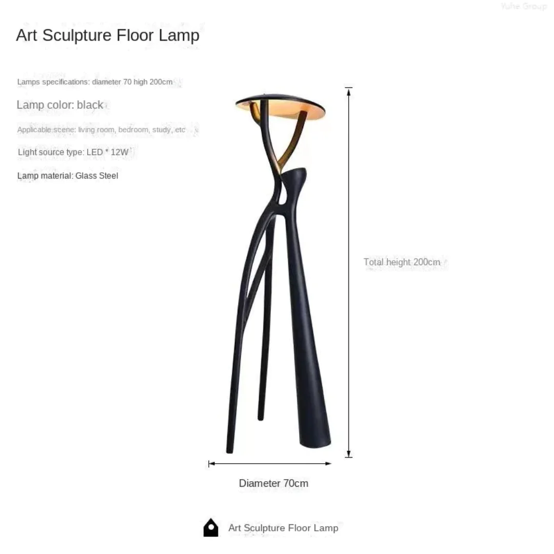 Cassel Modern Decorative Dropdown Unique Design Tall Floor Lamp - Image 11