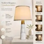 Blitz Marble table lamp (Grey) - Image 12