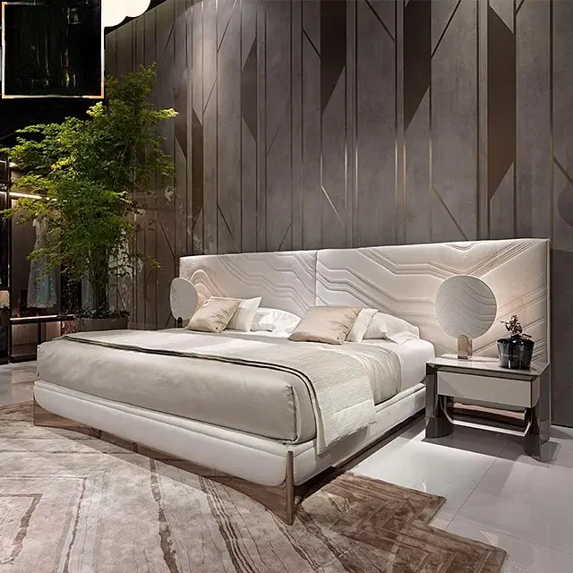 2025/05/d19b0b40-313a-4f55-bb74-ab60d8756099-1_all_6131.png Crosby Classic Wingback Bed Luxury & Classy modern bed room furniture bedroom set bed frame solid wooden - Image 1