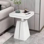 Dome Shaped Marble Slate and Stainless Steel End Table (pair) - Image 3