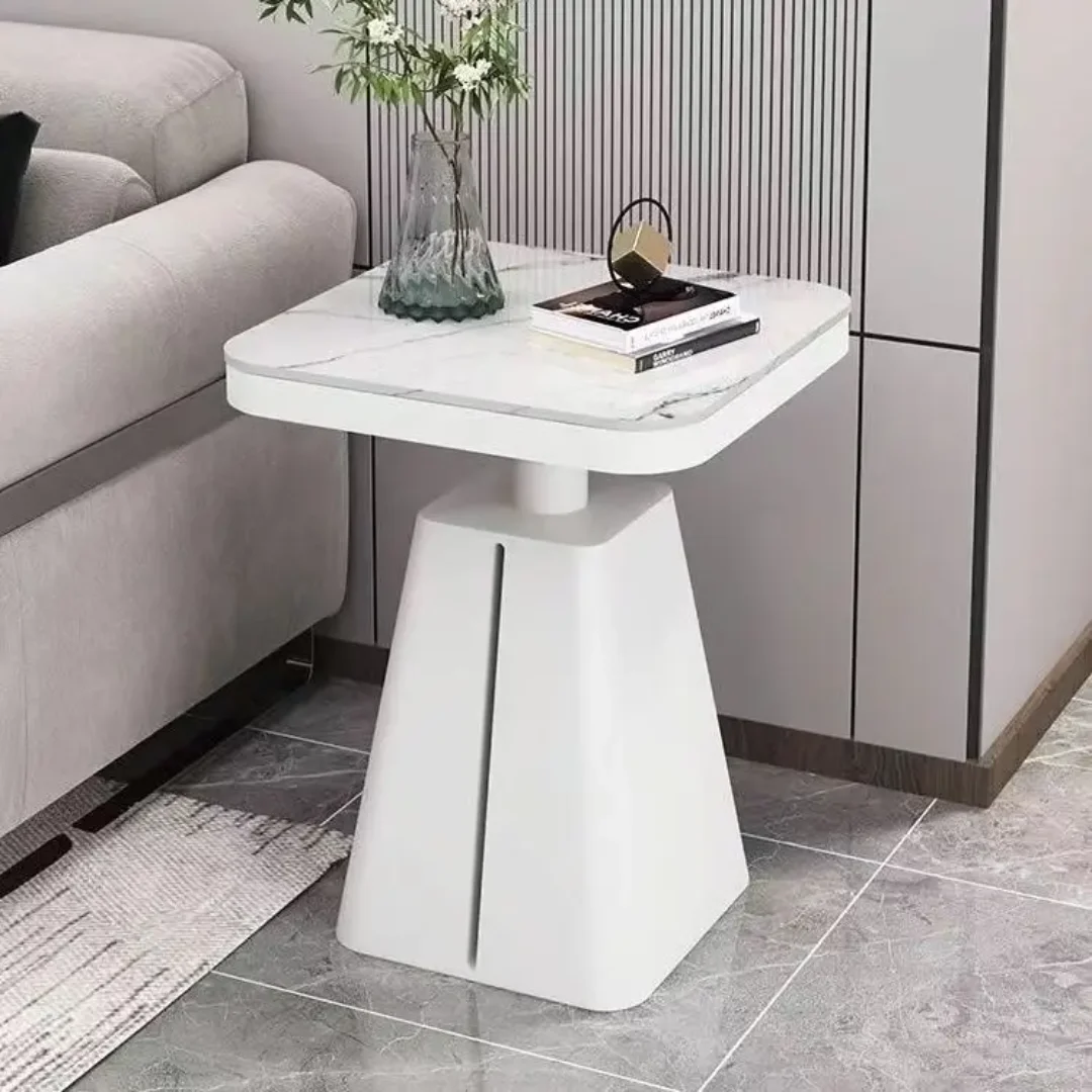 Dome Shaped Marble Slate and Stainless Steel End Table (pair) - Image 3