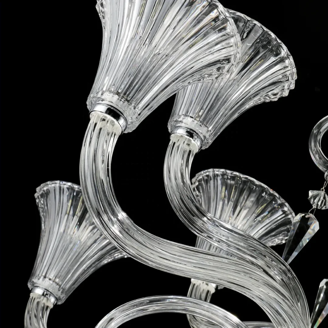 Baccarat Style Crystal Chandelier - Handcrafted Bohemian Masterpiece - Image 4