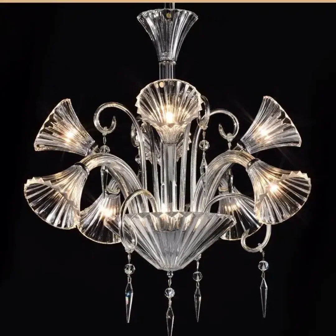 Baccarat Style Crystal Chandelier - Handcrafted Bohemian Masterpiece - Image 2